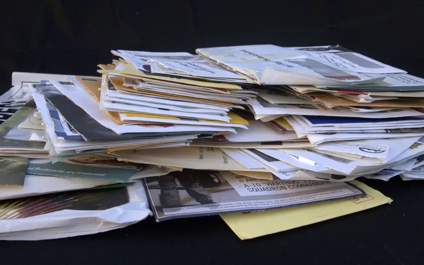 pile of junk mail