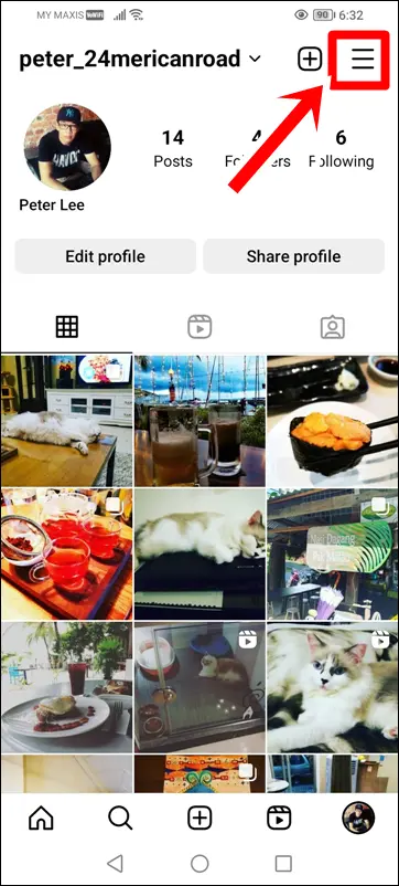 What are The Meanings of Symbols and Icons on Instagram Profile Page: 3 horizontal lines