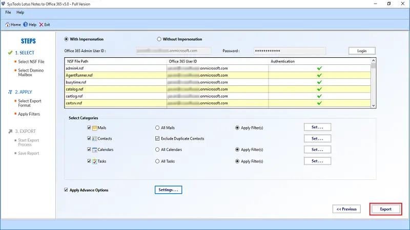 lotus domino to office 365 migration