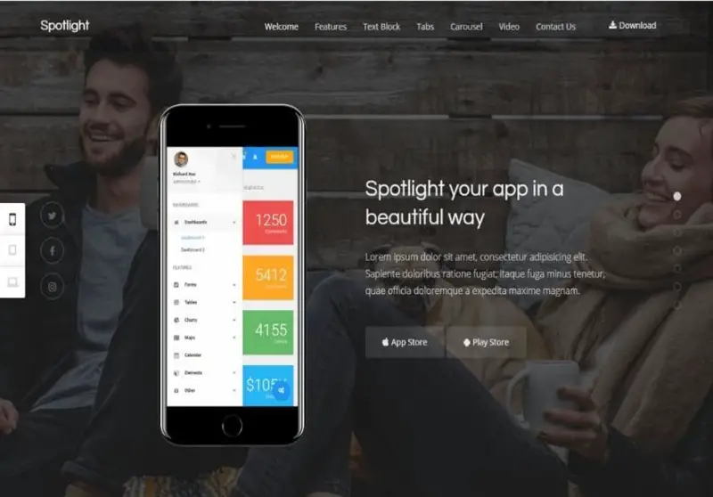 Spotlight - App Landing WordPress Theme