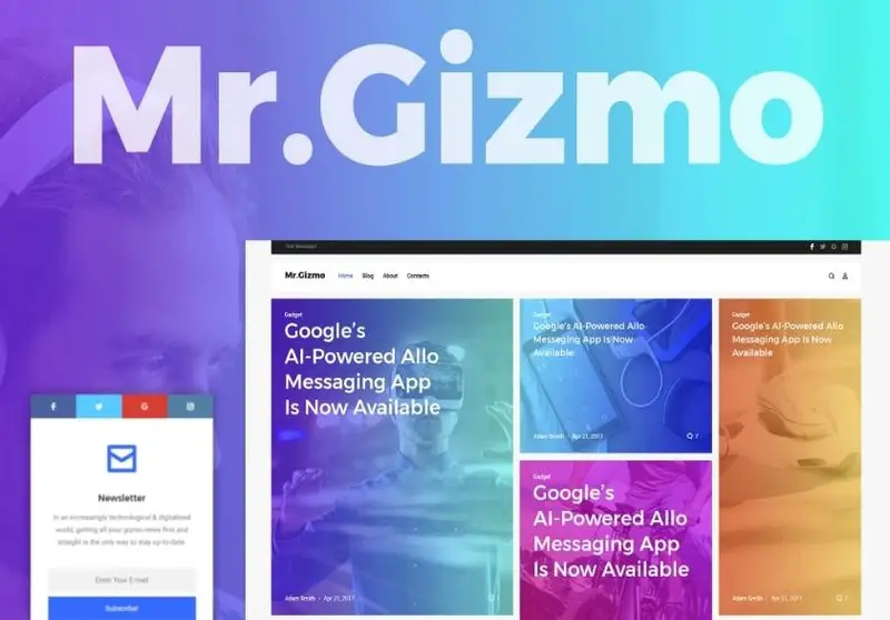 Mr. Gizmo - Responsive Technology & Gadgets Blog WordPress Theme