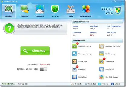 ToolWiz Care : A full PC care tool set @ What’s On My PC