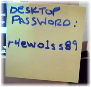 common and risky way to remember passwords