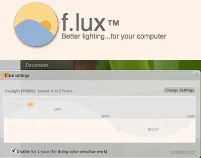 Better Computer Screen Lighting with f.lux