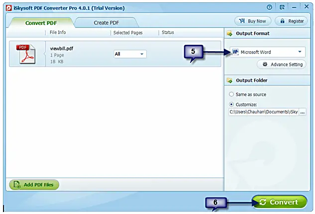 iSkysoft PDF Converter screenshot 3