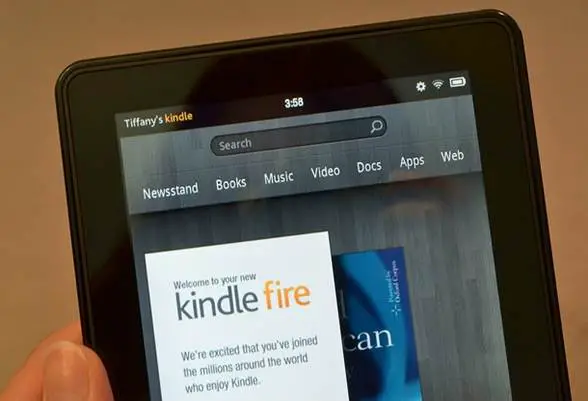 Amazon Kindle Fire with improved support for the visually impaired