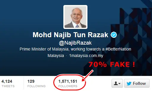 najib razak twitter account