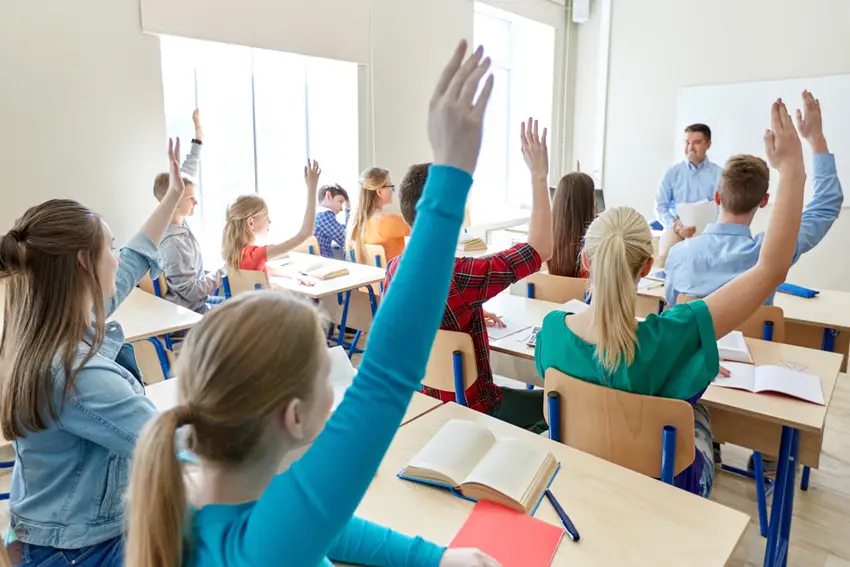 students in classroom