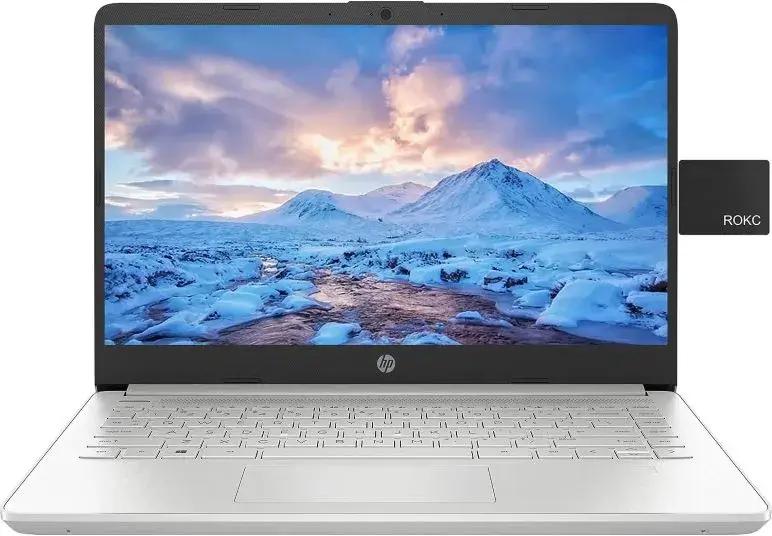 HP 2022 Newest 14″ FHD Laptop for Business and Student (Front View)