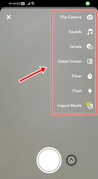 Meanings of Various Snapchat Symbols, Icons, Emojis (Explained) on Snapchat's video recording screen.