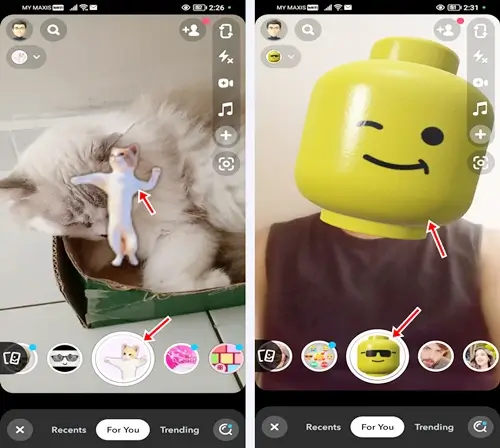 how to create and send snaps on snapchat: apply filters