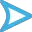 snapchat blue blanked arrow