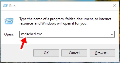 How to Stop PC Randomly Restarts: type "mdsched.exe" in the "Run" window