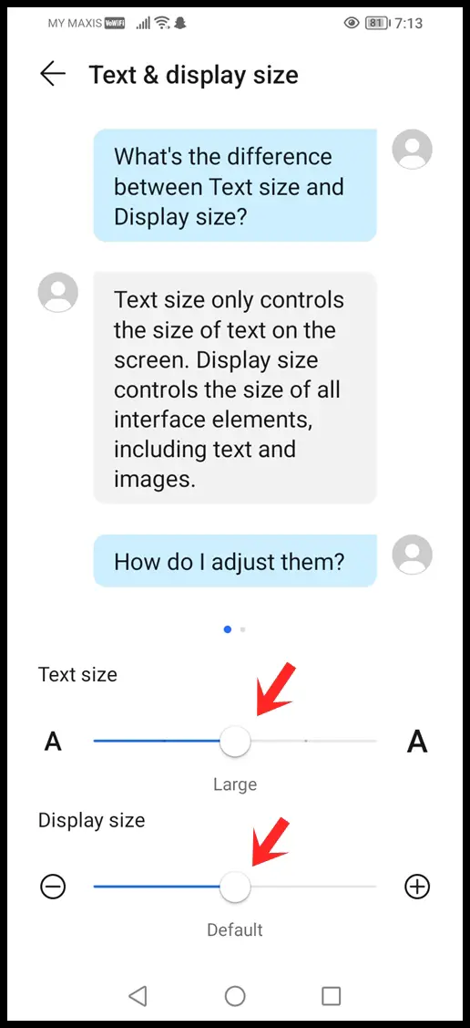How to Adjust Android Screen Settings to Ease Your Eyes: Adjust the text & display size according to your comfort