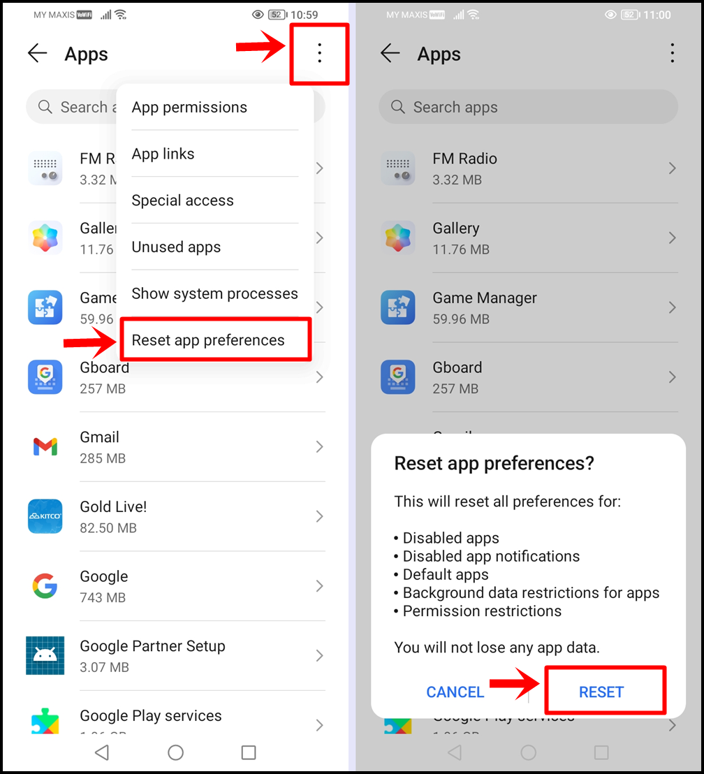 Fix 'No permission to enable: Voice typing' error on Android - Reset App Preferences for Gboard and Samsung Keyboard