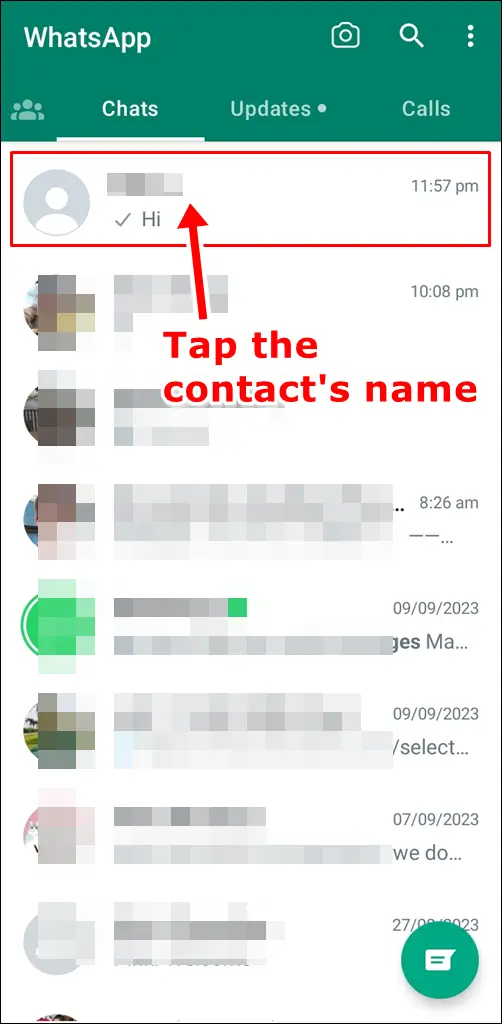 Tap The Contact's Name and Try to Make a Call