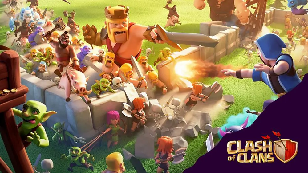 This photo depicts a screenshot of the popular Clash of Clans strategy game.