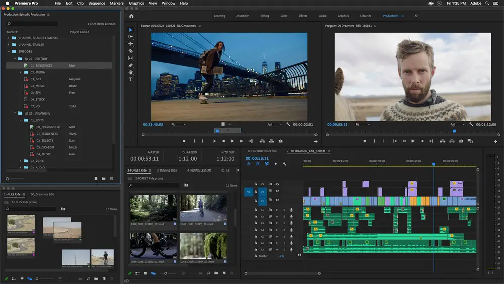 How to Edit 4K Videos Without Losing Quality: This is a screenshot from the Adobe Premiere Pro Video Editor interface.
