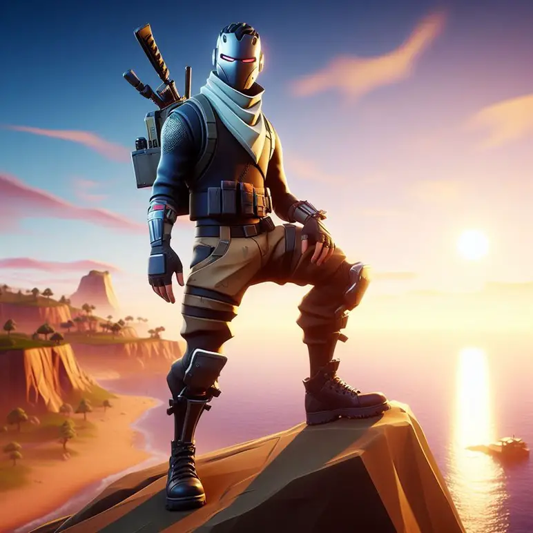This image features a character from Fortnite.