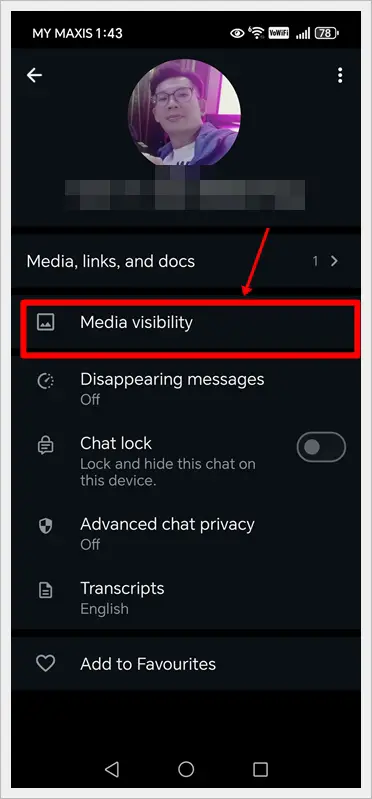 Android - Hide Media from Specific Chats (3)